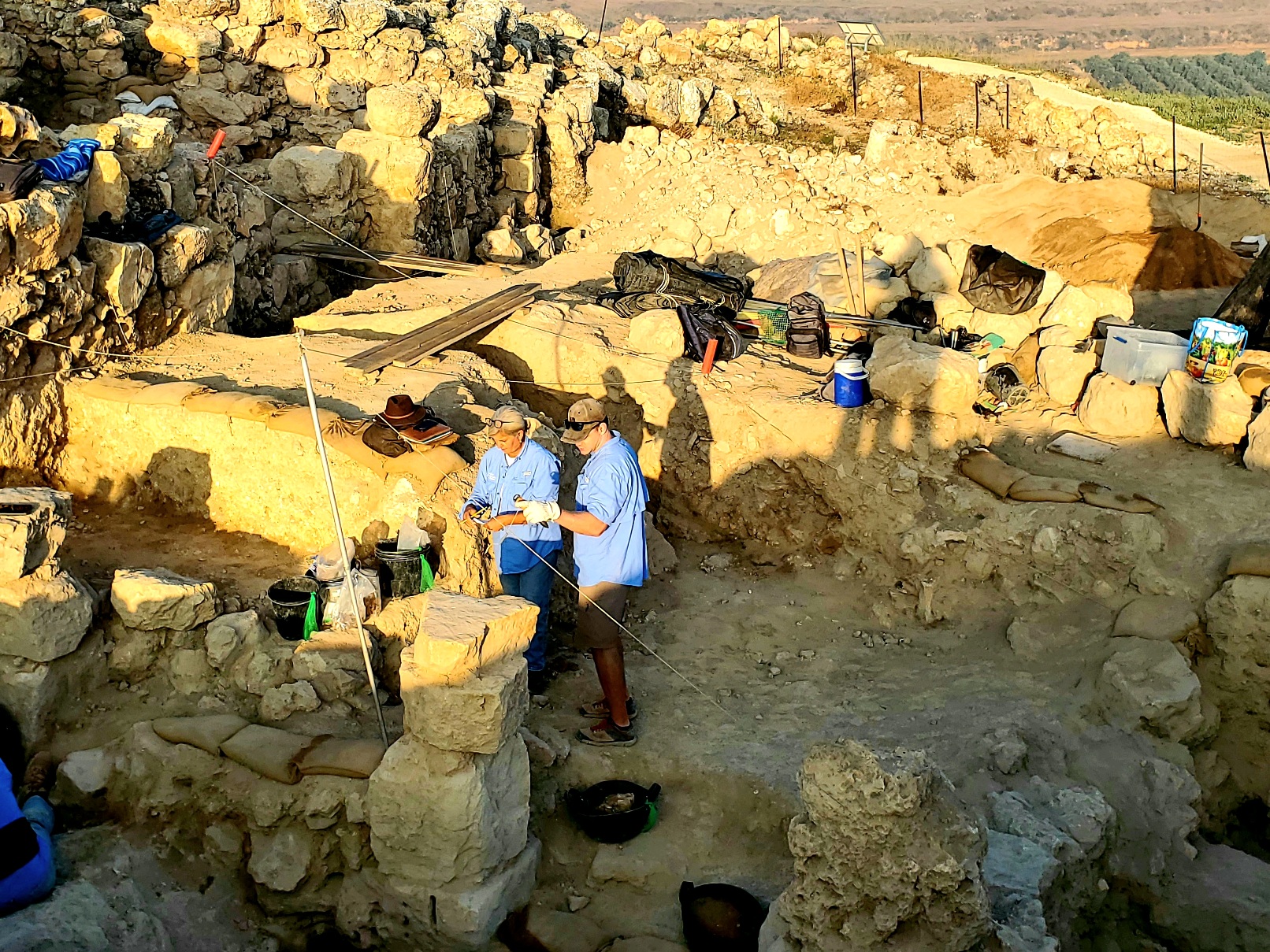 Early Morning at the Dig Site.